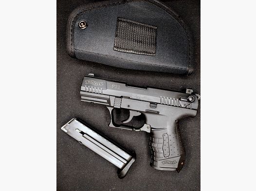 Walther P22 Schreckschusspistole 9 mm P.A.K. PTB 778 schwarz P 22 mit Holster
