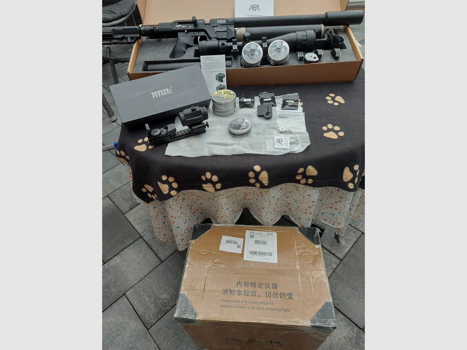 AEA HP Max MK2 9mm mit Schalldämpfer / Luftkompressor und Zubehör, Bild 1 von 6