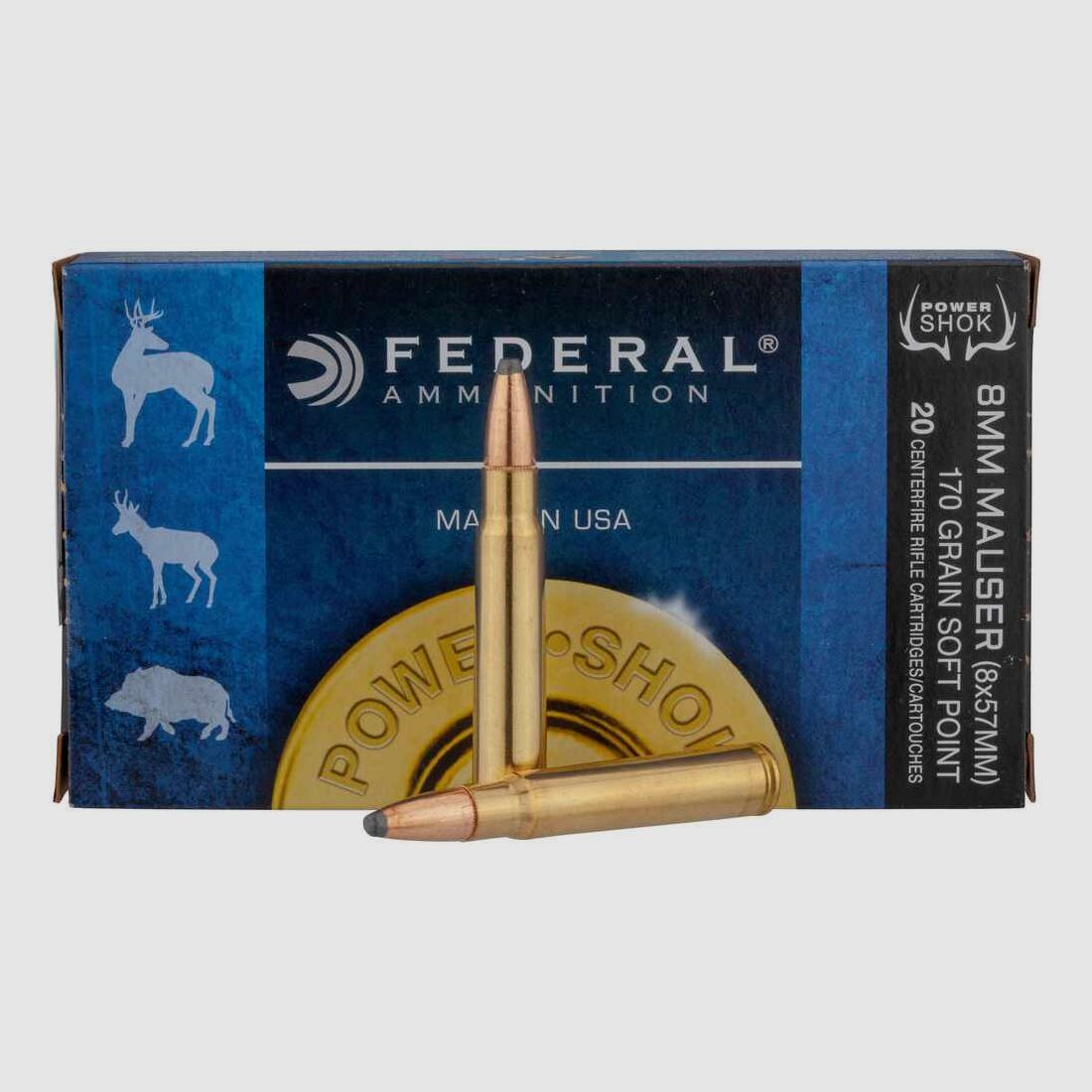 8x57 IS Power Shok Tlm 11,0g/170grs. Federal Ammunition