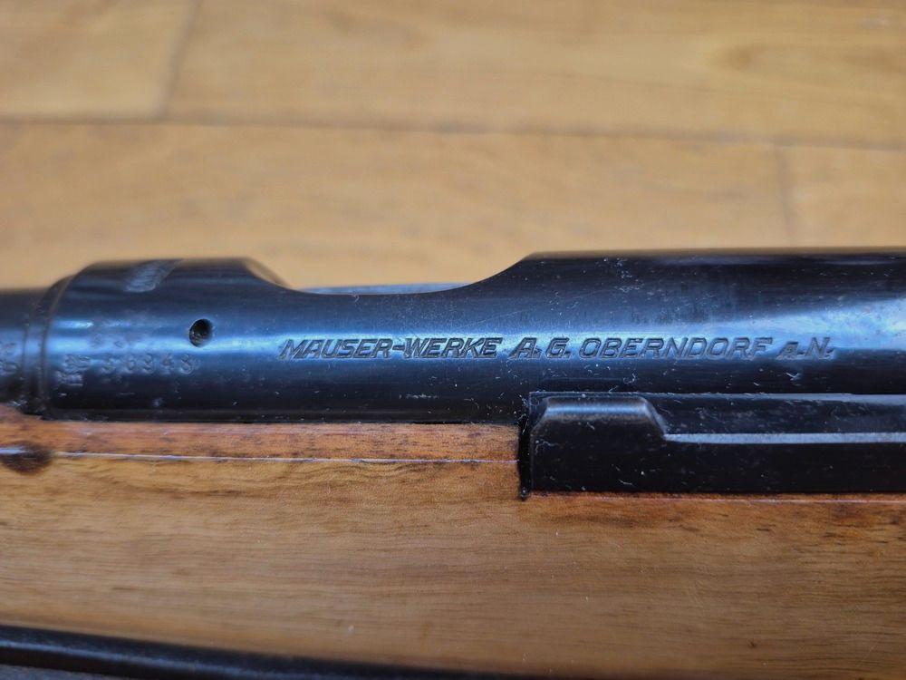 Exceptionnelle carabine d&rsquo;entrainement DSM 34 du III° Reich – 22LR – Bois fruitier et rare attribution au N.S.D.M.B. – Modèle Mauser de 1936 – Mono-matricule – État superbe – TBE++, image 34 sur 40
