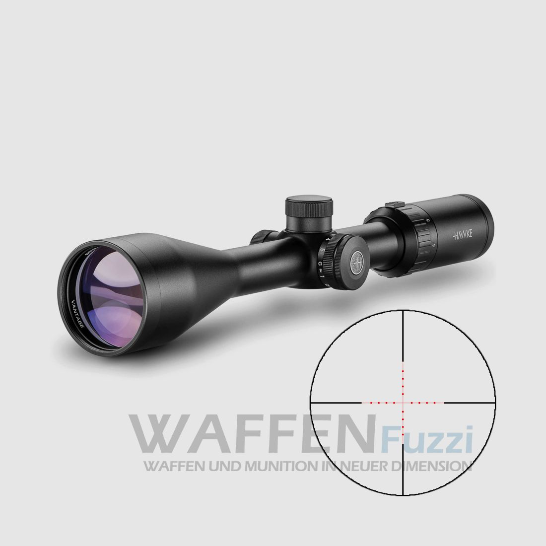 Hawke Vantage 4-12x50 MIL DOT IR Zielfernrohr - Schnellfokus - Absehenbeleuchtung