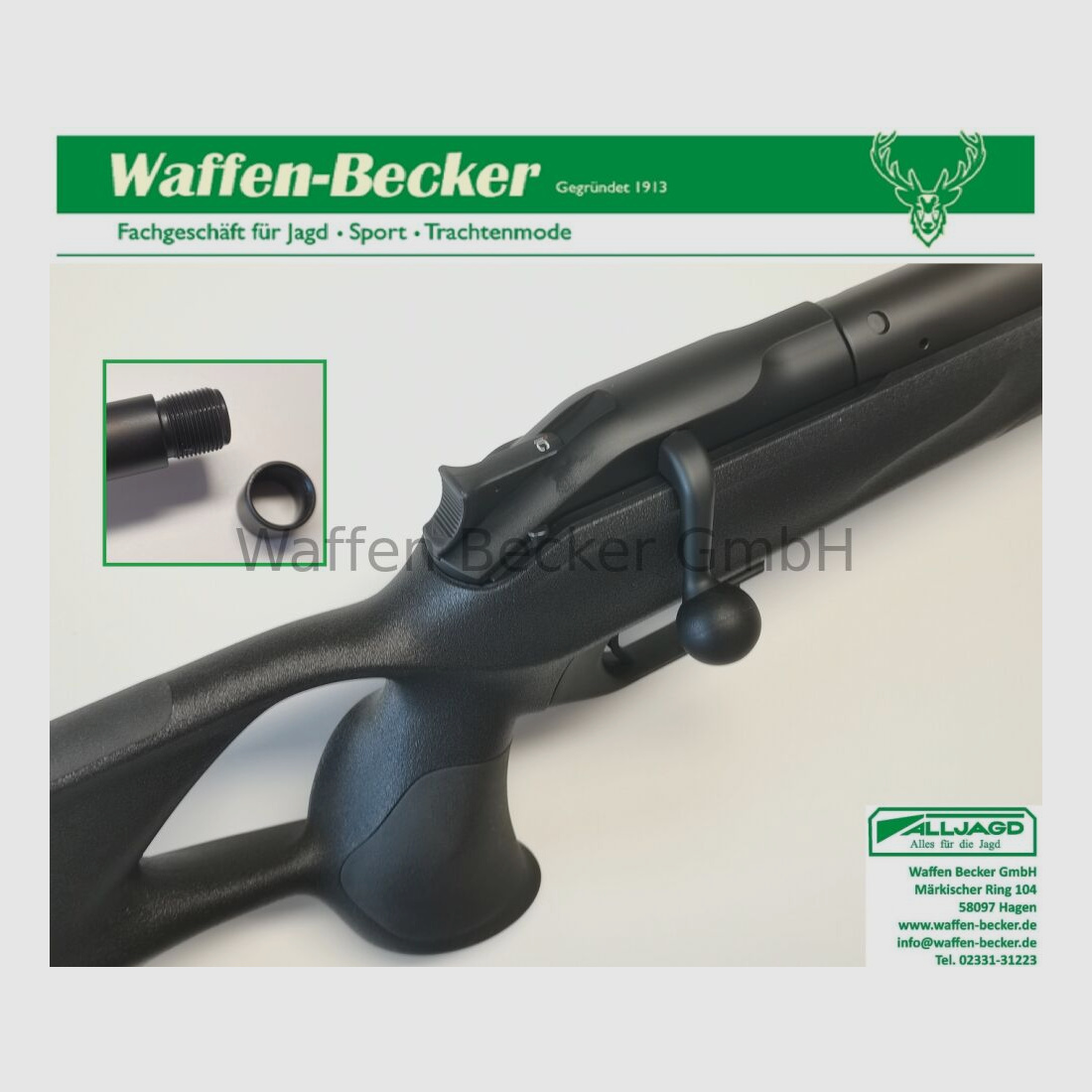 Blaser	 Geradezugrepetierer Blaser R8 Professional Success Kal. 8x57JS M15x1 Gewinde 52cm Lauf ohne Visierung