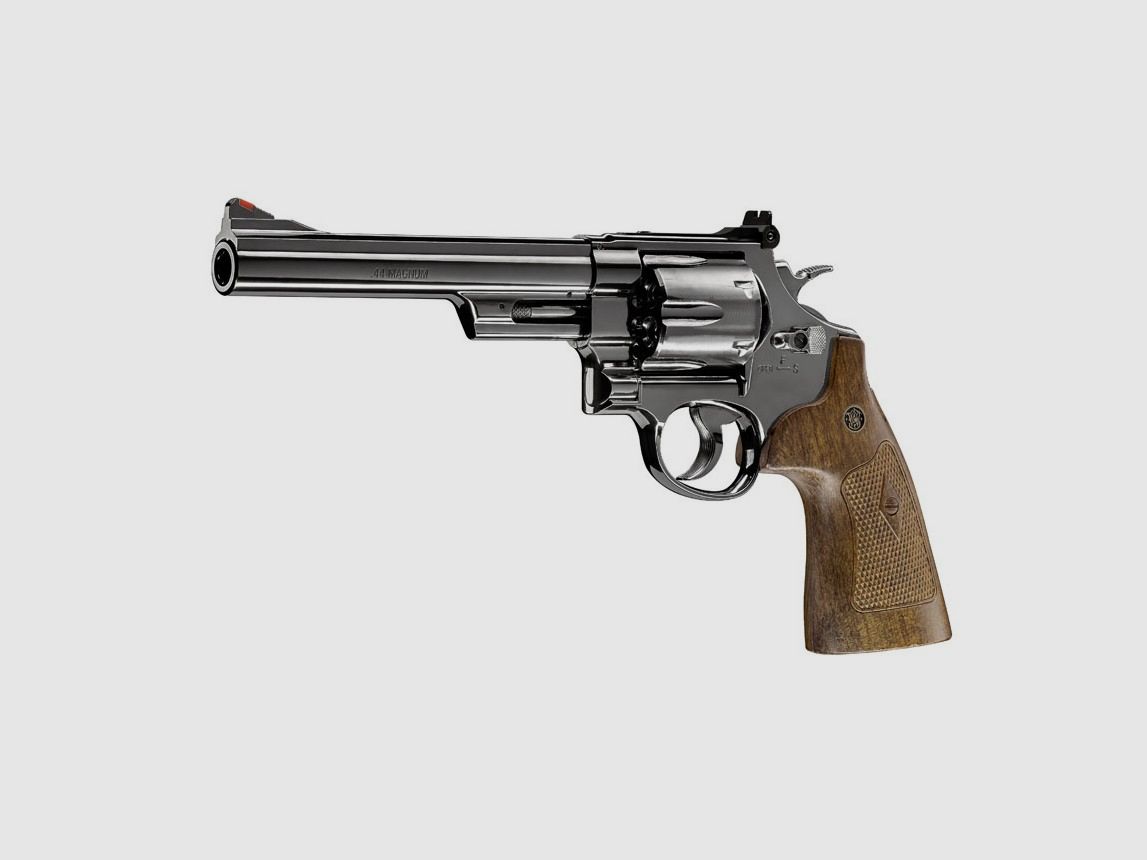 Revolver Smith & Wesson M29 loop 6,5" kal. 4,5mm gepolijst en geblauwde CO2, afbeelding 1 van 3