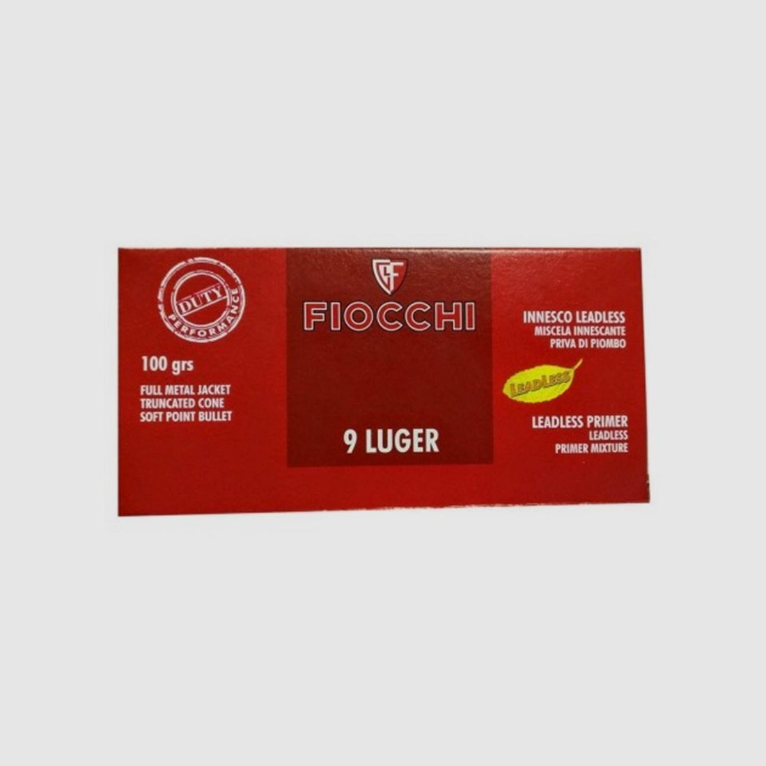 Fiocchi 9 mm Semiblindierte FMJTCSP 100 gr