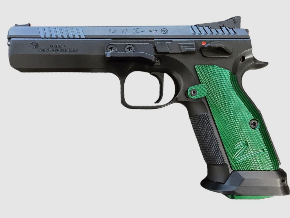 CZ Pistole TS 2 Racing Green halbautomatische Pistole TS2 9mm Luger sofort verfügbar +20€ deutschlandweiter Versand UVP: 2629€