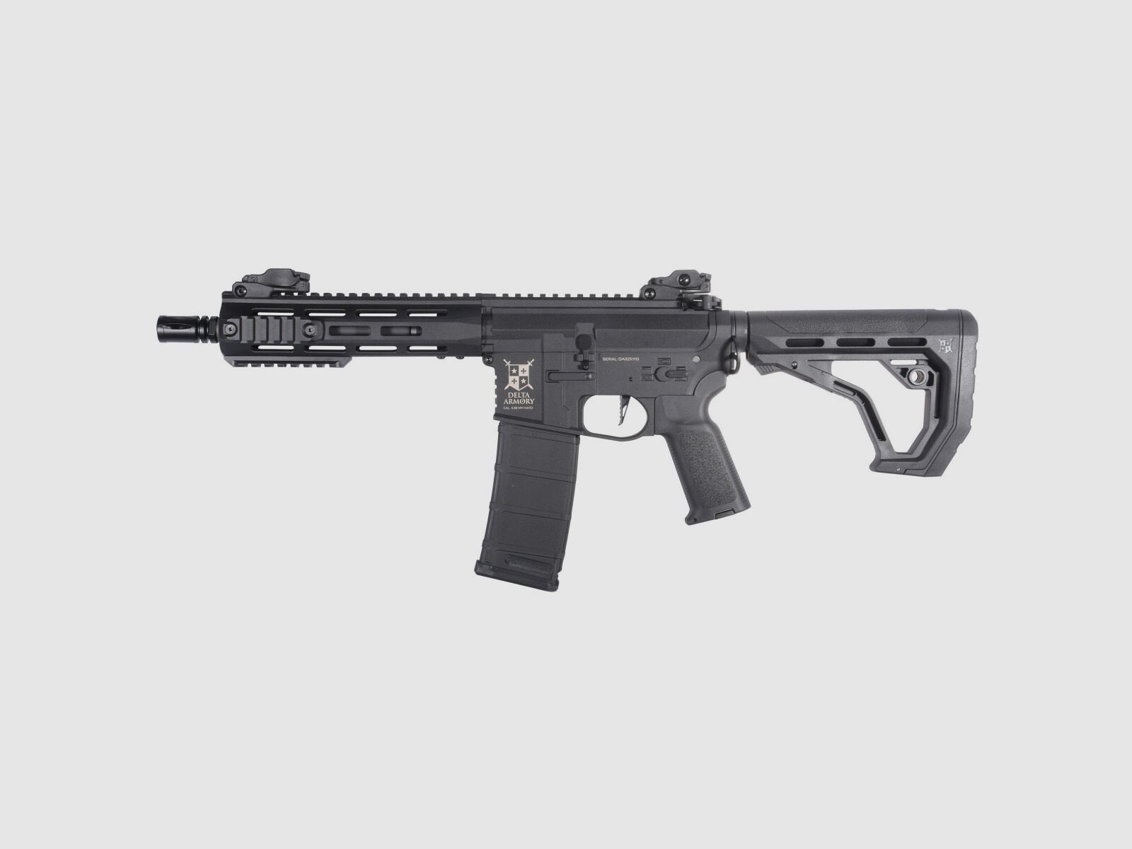 M4 AR15 M-LOK 8 pollici CHARLIE EAGLE ETU Nero S-AEG Fucile Airsoft Libero da 18 anni | Delta Armory