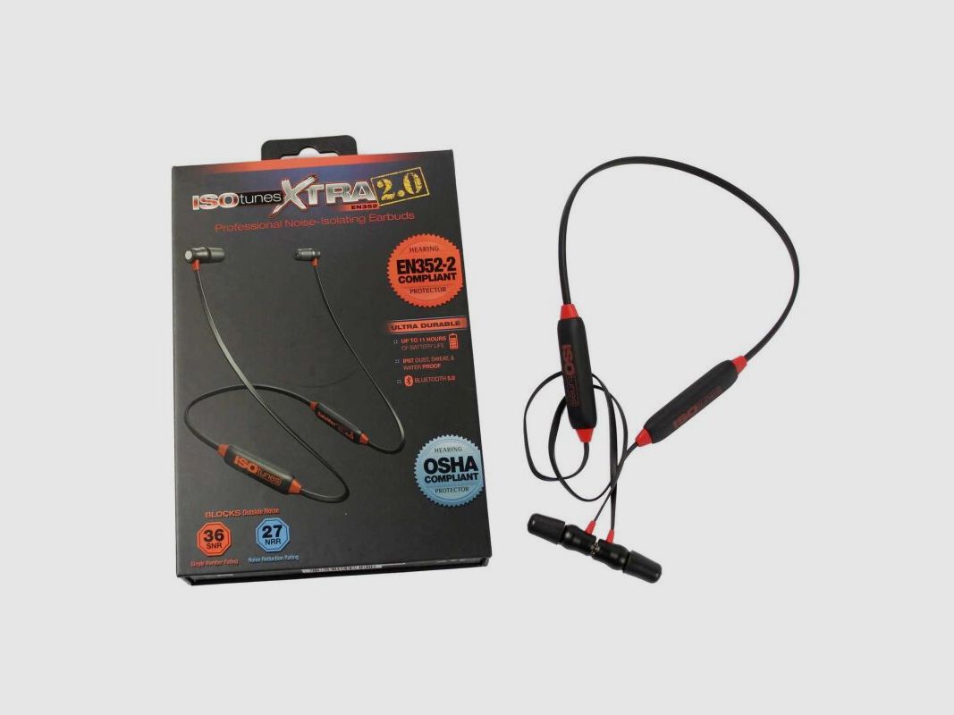 Isotunes Gehörschutz Xtra 2.0 Black/Red