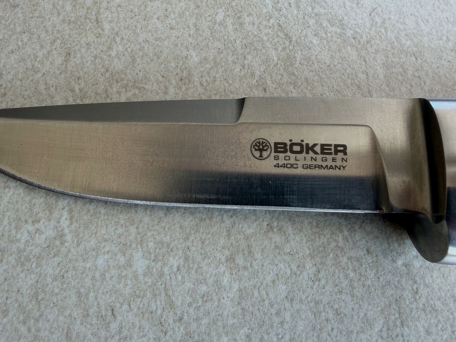 Böker hunting knife stag horn | like new | original packaging | leather sheath | Made in Germany