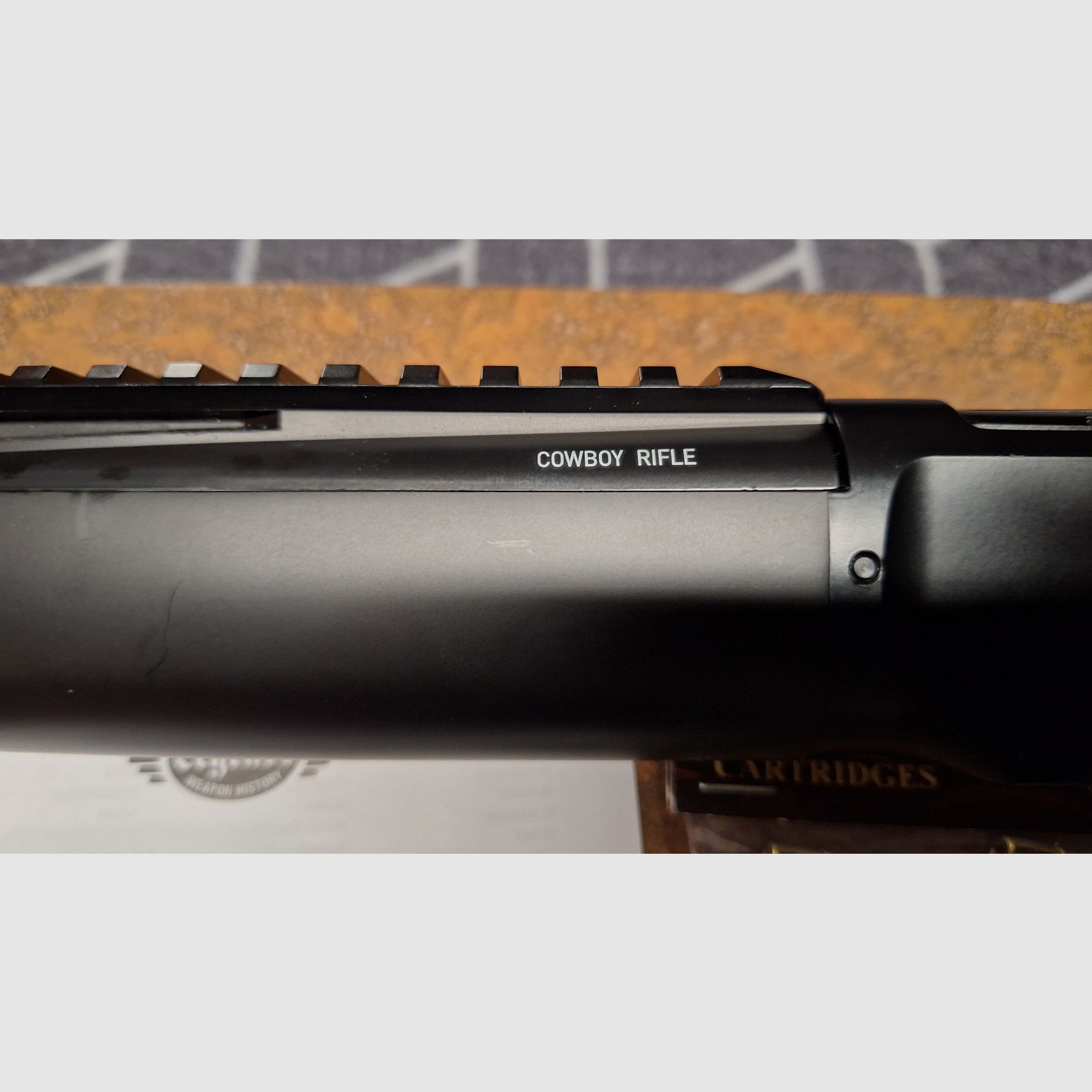 Legends Cowboy Rifle Renegade CO2-Luftgewehr Unterhebelspanner Kal. 4,5 mm BB schwarz inkl. 10 Ladehülsen