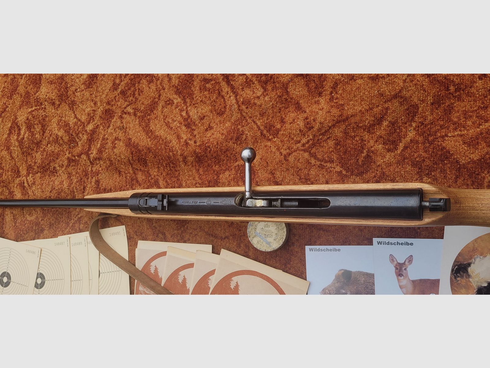 Luftgewehr mit Magazin, Modell Haenel 3.102