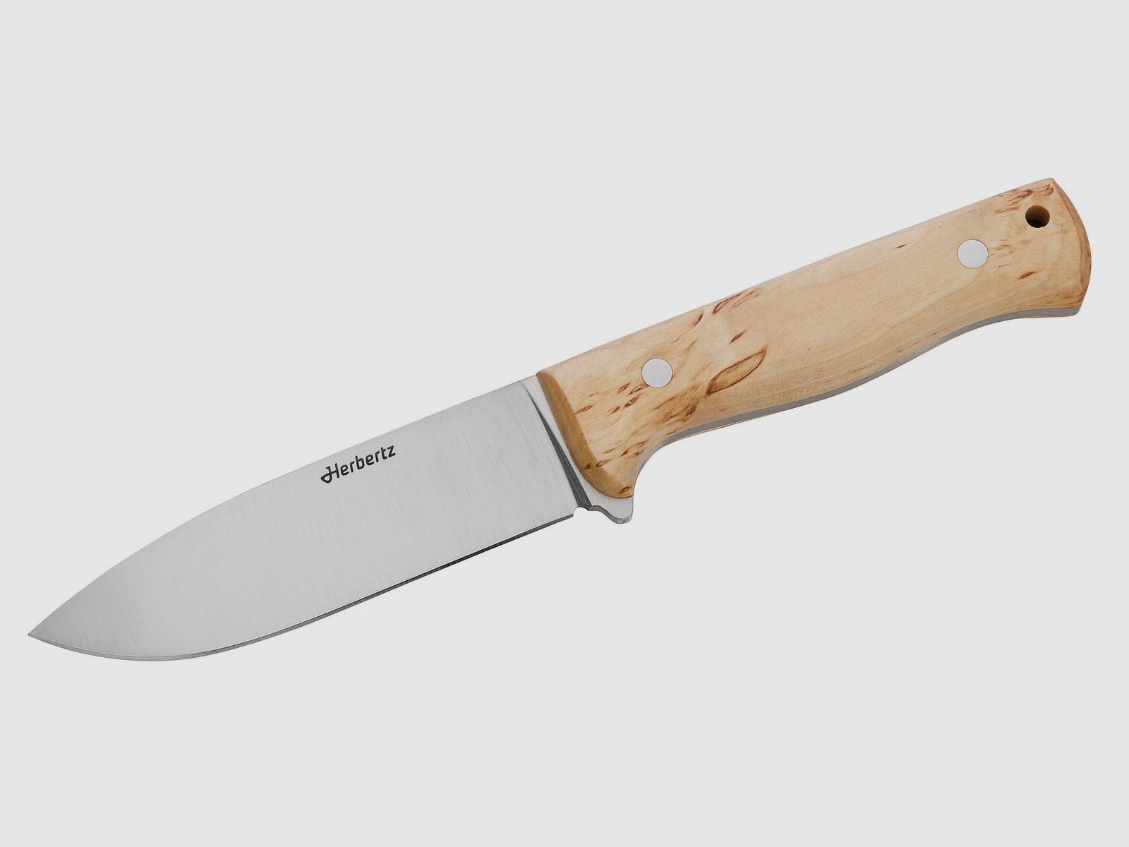 Cuchillo de exterior Herbertz con mango de maser birch