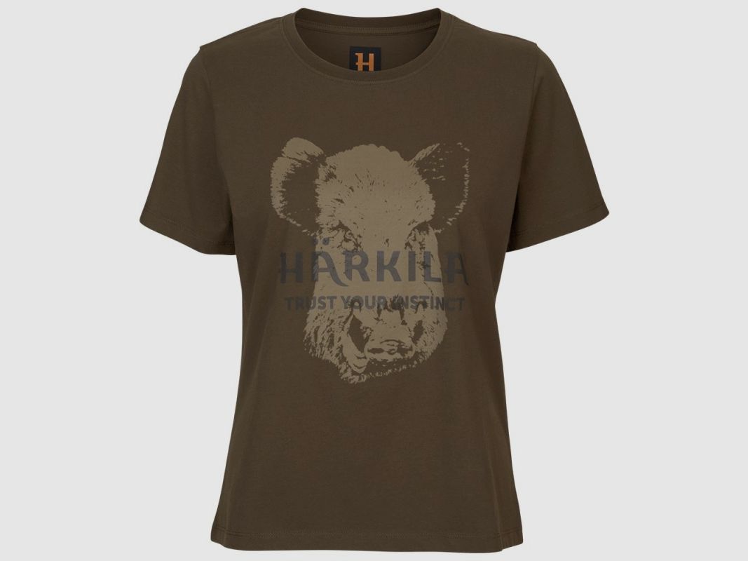 Women's hunting T-shirt HARKILA WILDBOAR T-SHIRT WILLOW GREEN, image 1 of 3