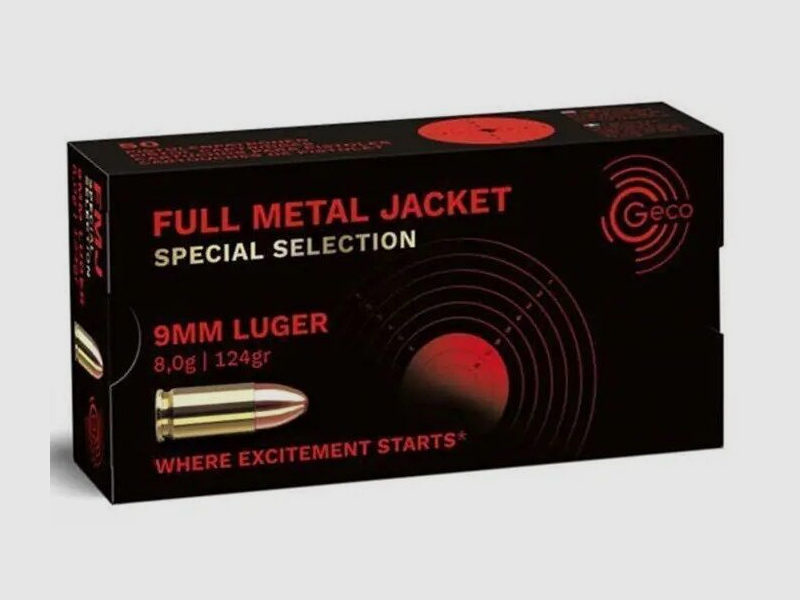 Geco GECO 9x19 VM SPEC SEL 8.0G, 50ER