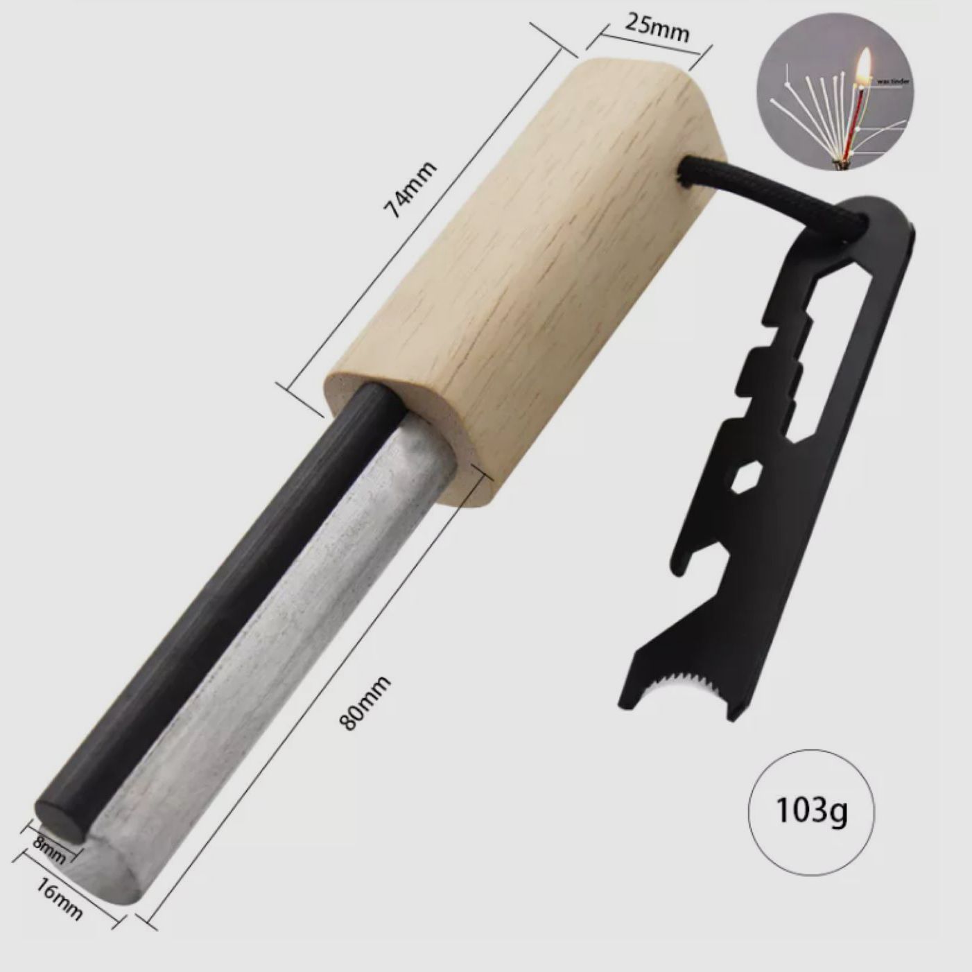 Fire Steel Striker 2in1, image 5 of 6