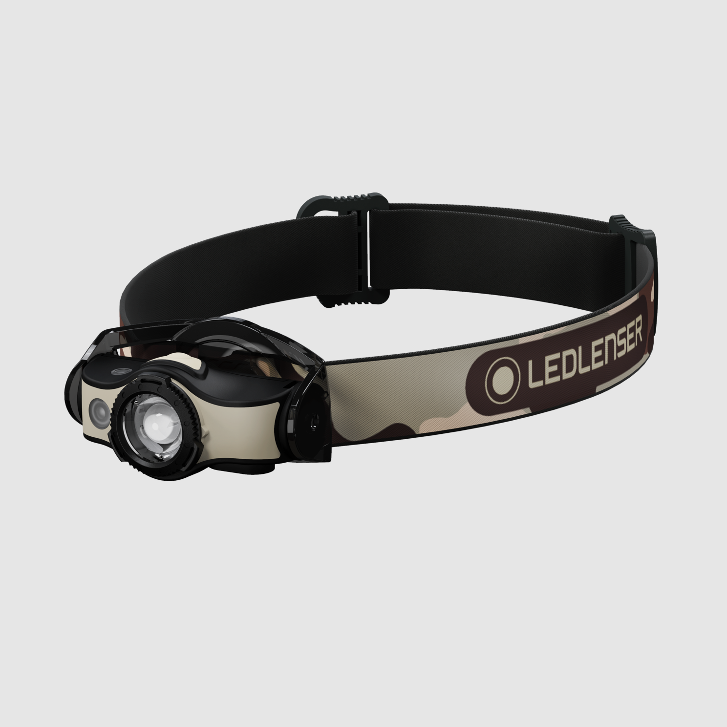 Ledlenser 502152 Lampa czołowa LED MH4 400 lumenów światło czerwone ładowalna czarna piaskowa kamuflaż, zdjęcie 1 z 4