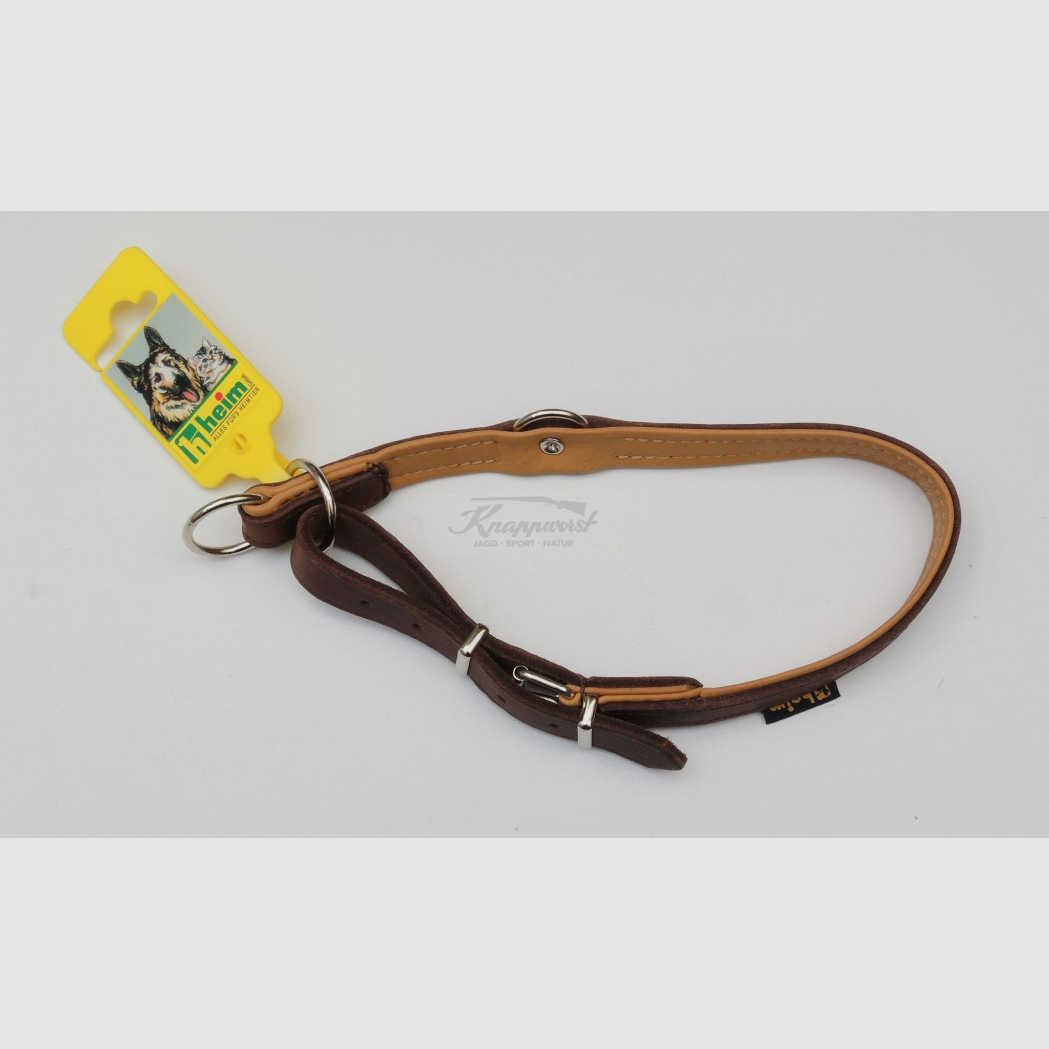 Würger mit Stopper braun/natu Gr.35cm