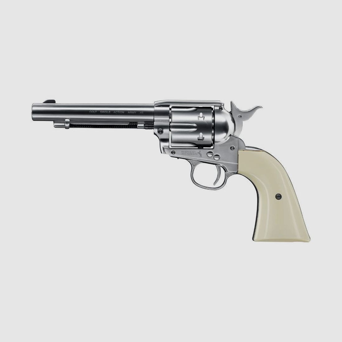 Colt Single Action Army 45 Nickel 4,5 mm Diabolo Luftdruck Revolver