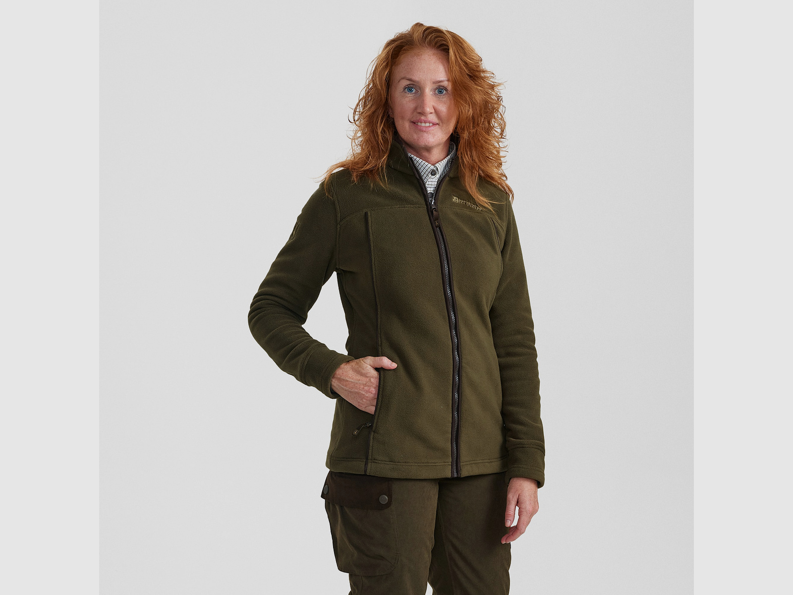 Deerhunter Lady Eagle Fleece Jacket Femme Tarmac Vert 48