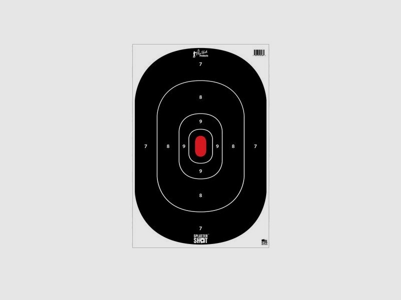 8 Target Silhouette Black