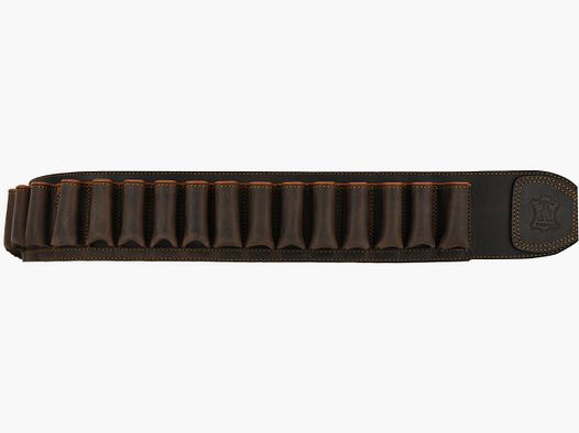 Ceinture à cartouches Artipel en cuir de vache pour 26 cartouches, calibre 12, boucles renforcées