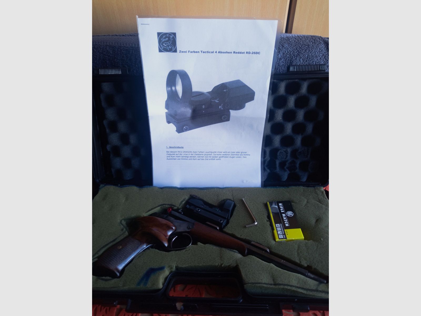 Einzellader Pistole 22 lr.