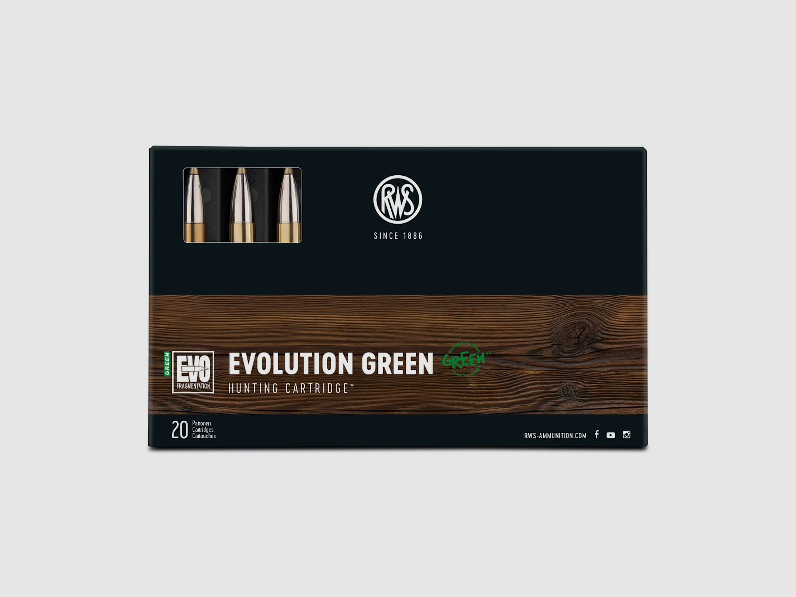 RWS .30-06 Sprgf. EVO Evolution Green 9,0g 139gr bleifrei