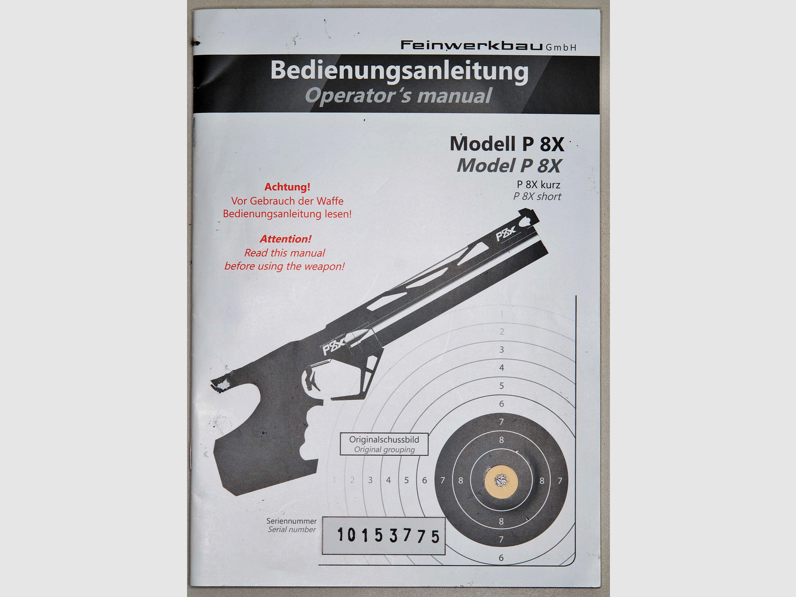 Luftpistole Feinwerkbau P 8X