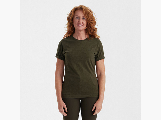 Ladies Basis T-Shirt im 2er-Pack - Adventure Green mel/Brown Leaf mel.
                    –                 Kleidergröße Damen: 48