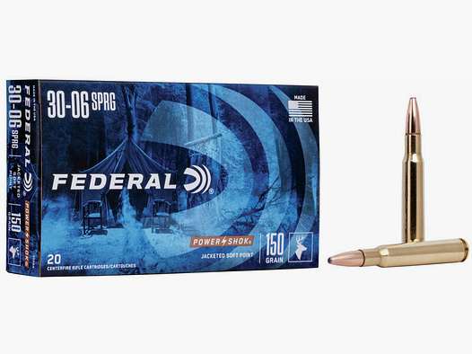Federal TM/SP 9.7g/150grs Power-Shok .308Win; .308 7.62x51mm