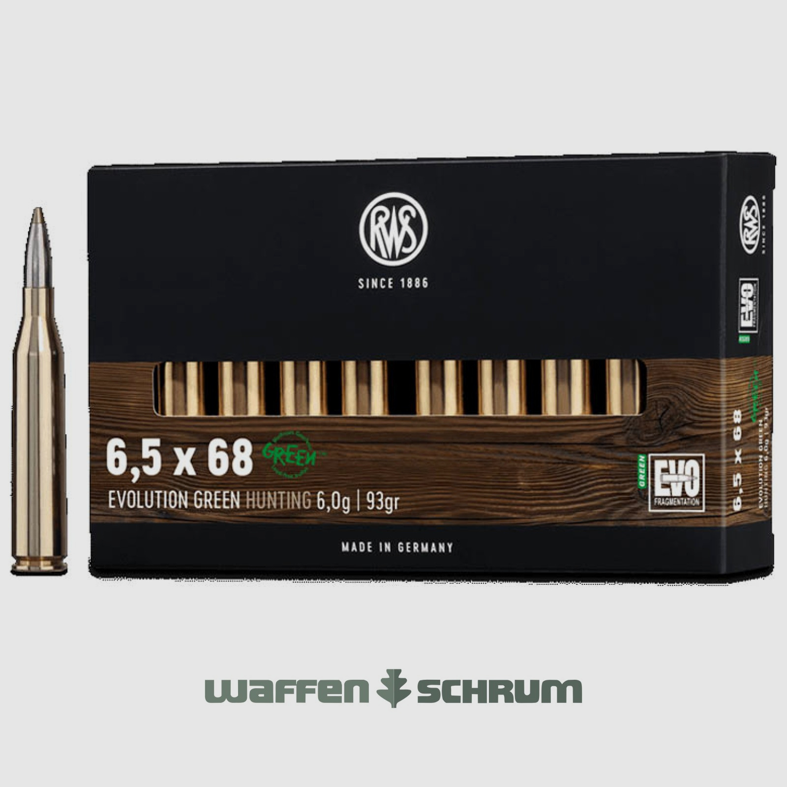 RWS Evo Green 6,0g - 93gr 6,5x68