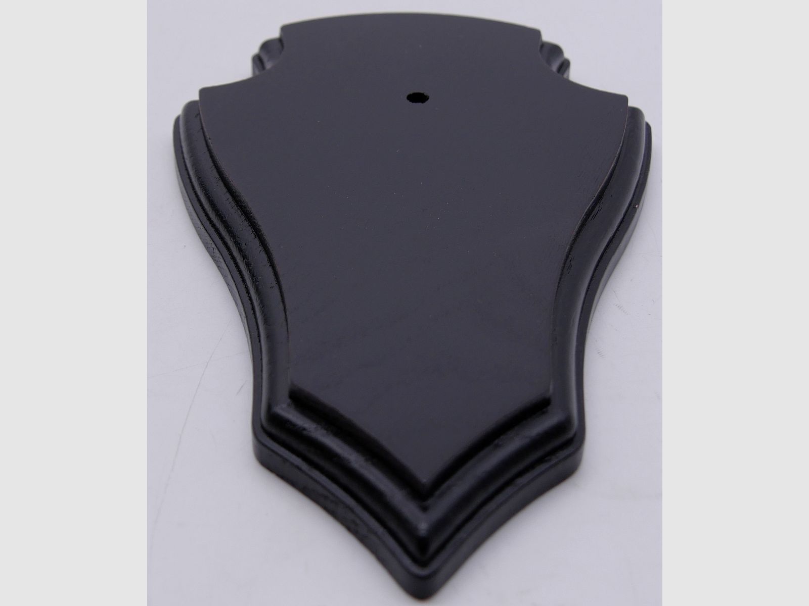 Wappenschilder für Rehtrophäen Doppelfräsung aus Eichenholz dunkel 18x11cm