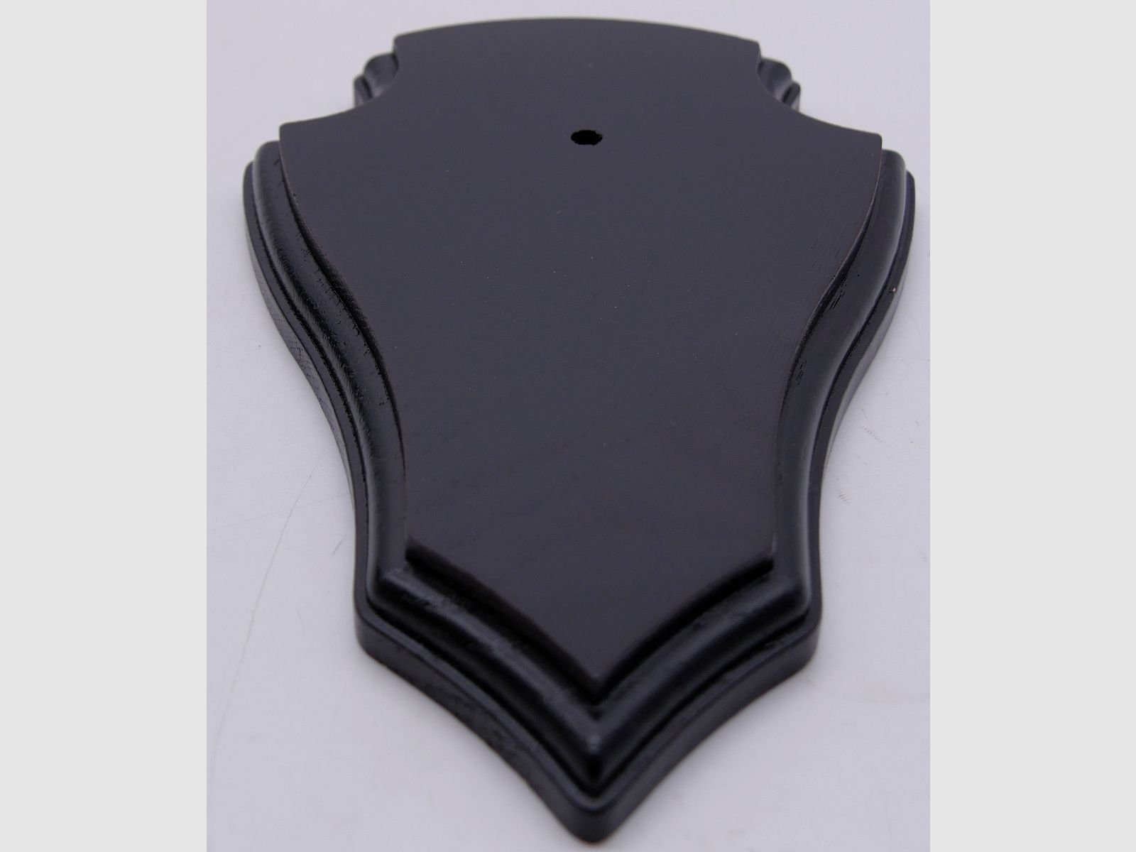 Wappenschilder für Rehtrophäen Doppelfräsung aus Eichenholz dunkel 18x11cm