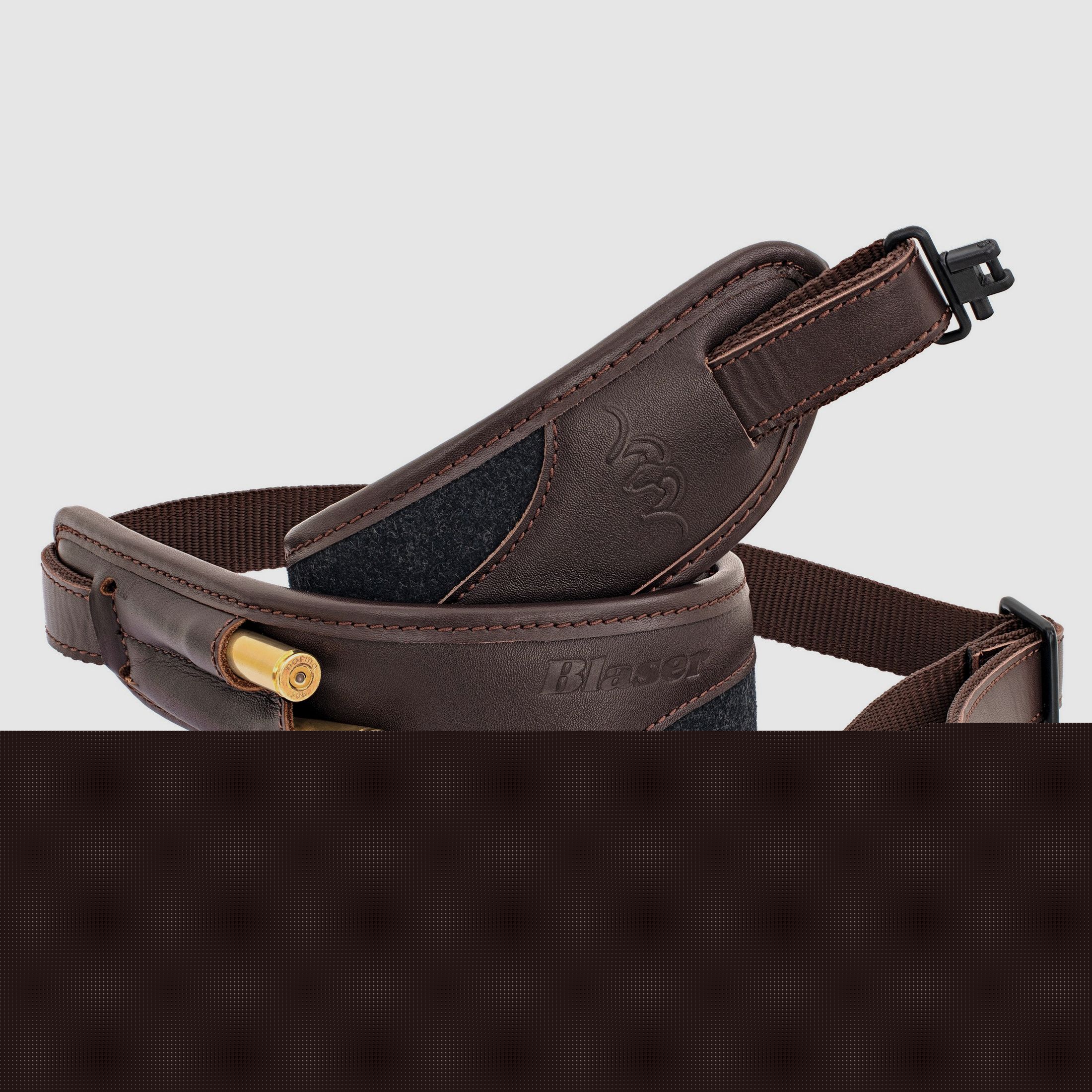Blaser Gewehrriemen Loden-Leder