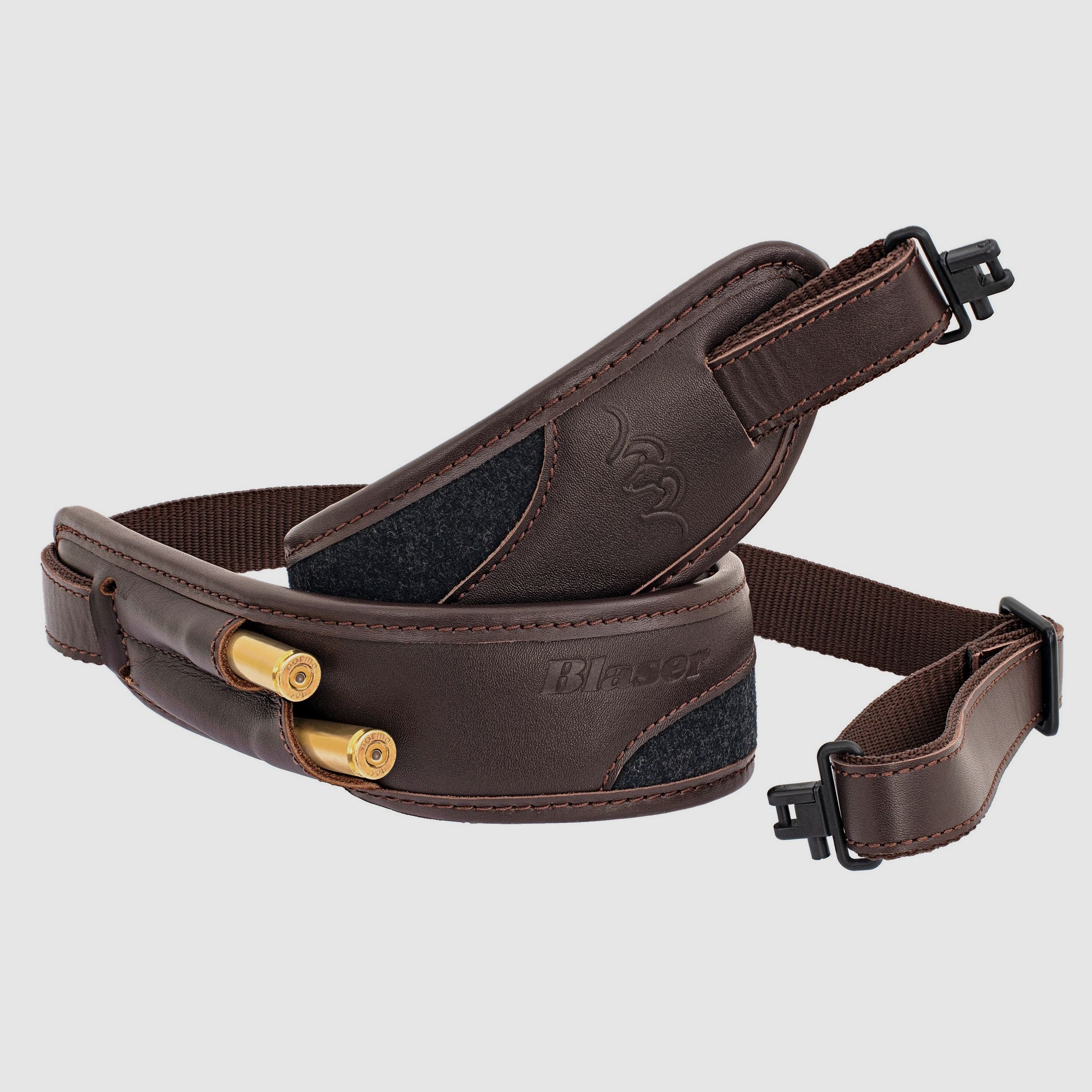 Blaser Gewehrriemen Loden-Leder