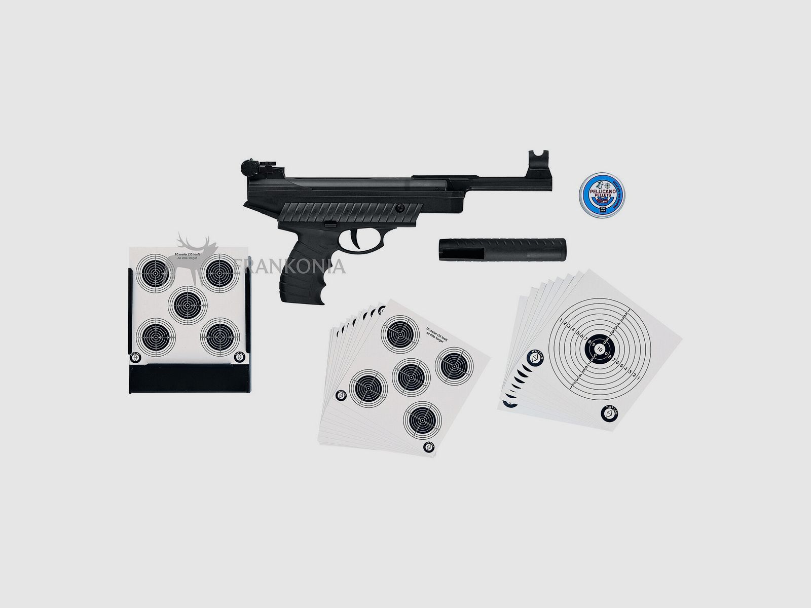 Pistola de aire Mercury Luftpistole 25 TR Set, cal. 4,50