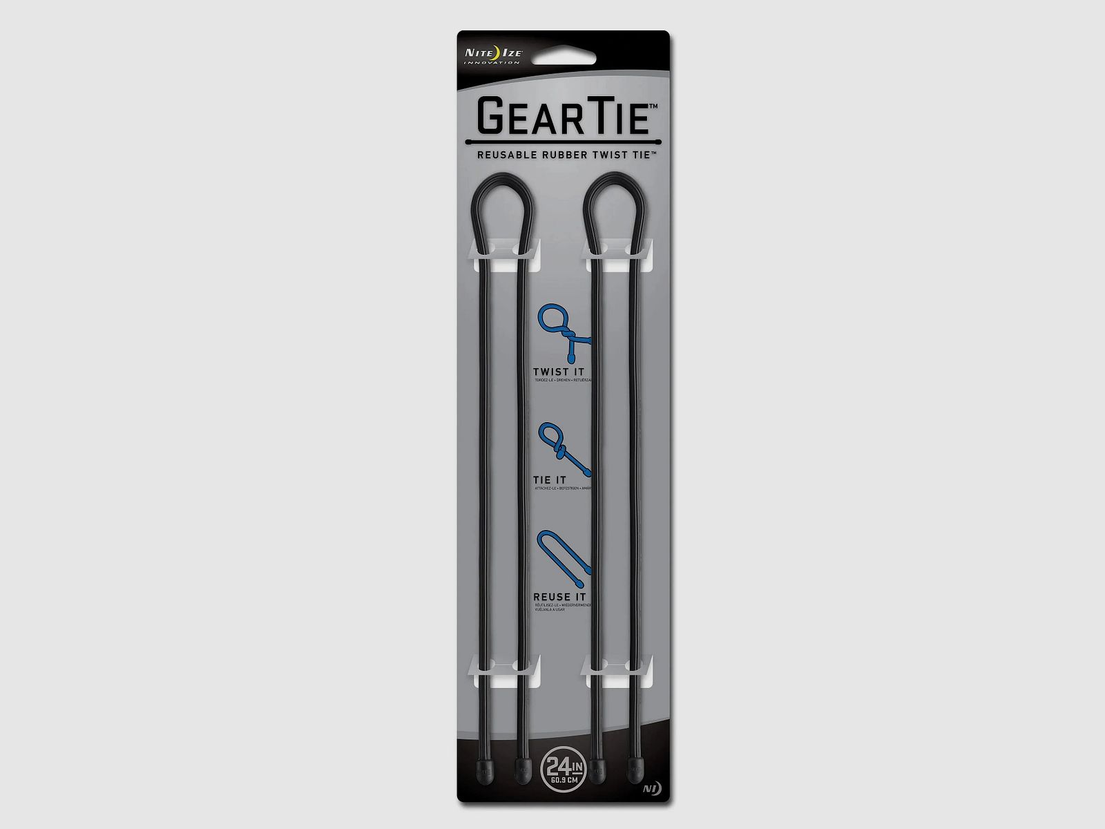 Nite Ize Nite Ize Gear Tie Original Gr.24 schwarz 2er Pack