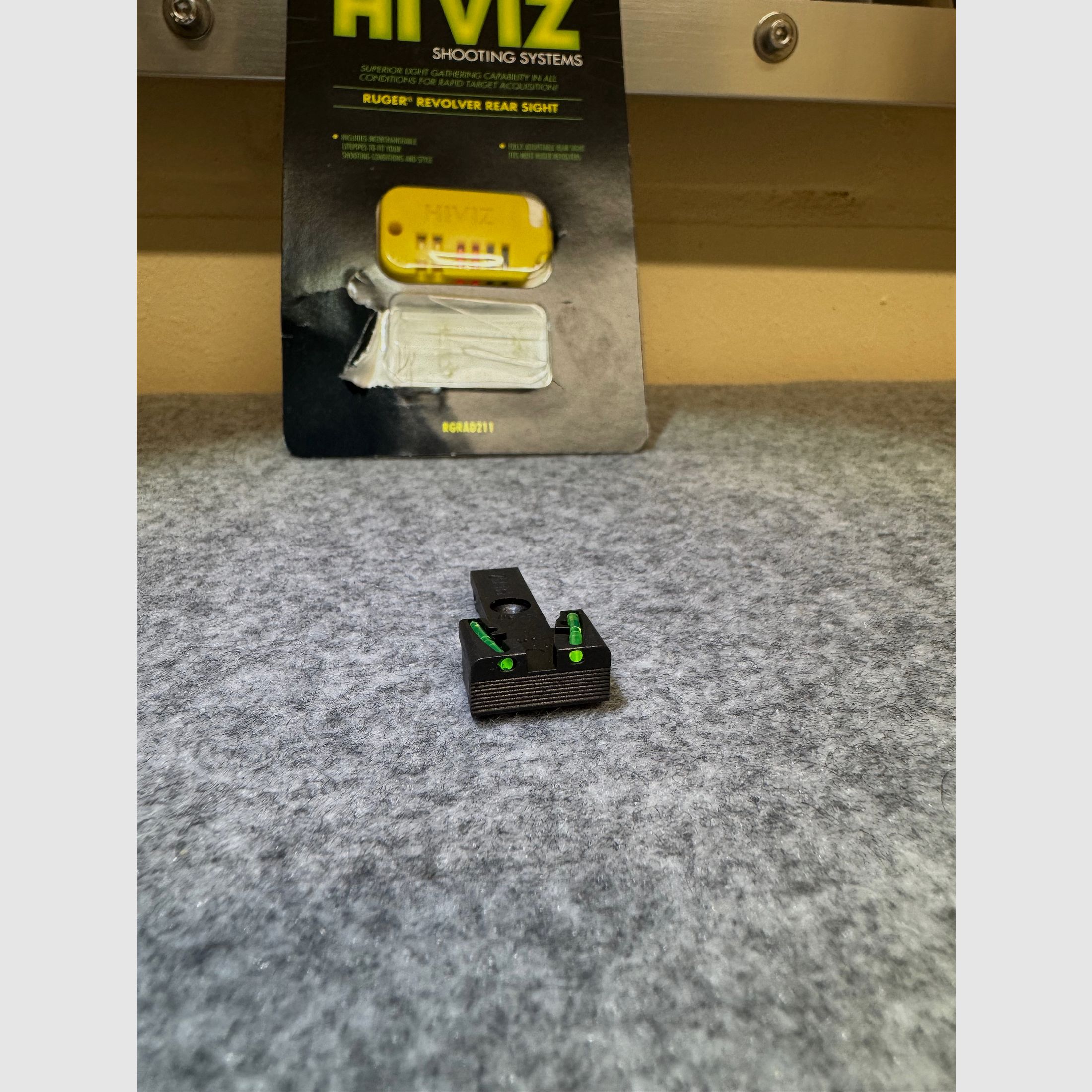 HIVIZ Fiber Kimme für Ruger GP100, Redhawk etc.