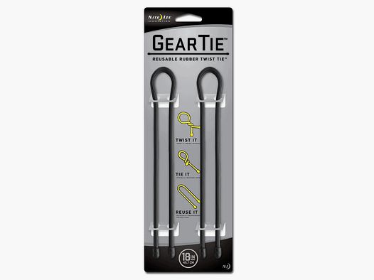 Nite Ize Nite Ize Gear Tie Original Gr.18 negro 2-pack