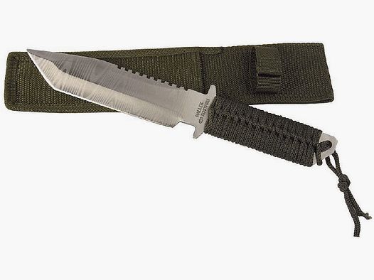 Tanto knife with tanto blade and damask etching