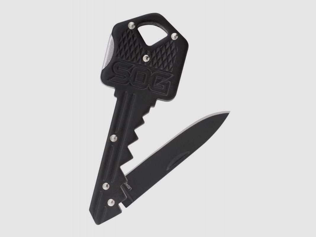 SOG Key Knife Schlüsselmesser, Schwarz