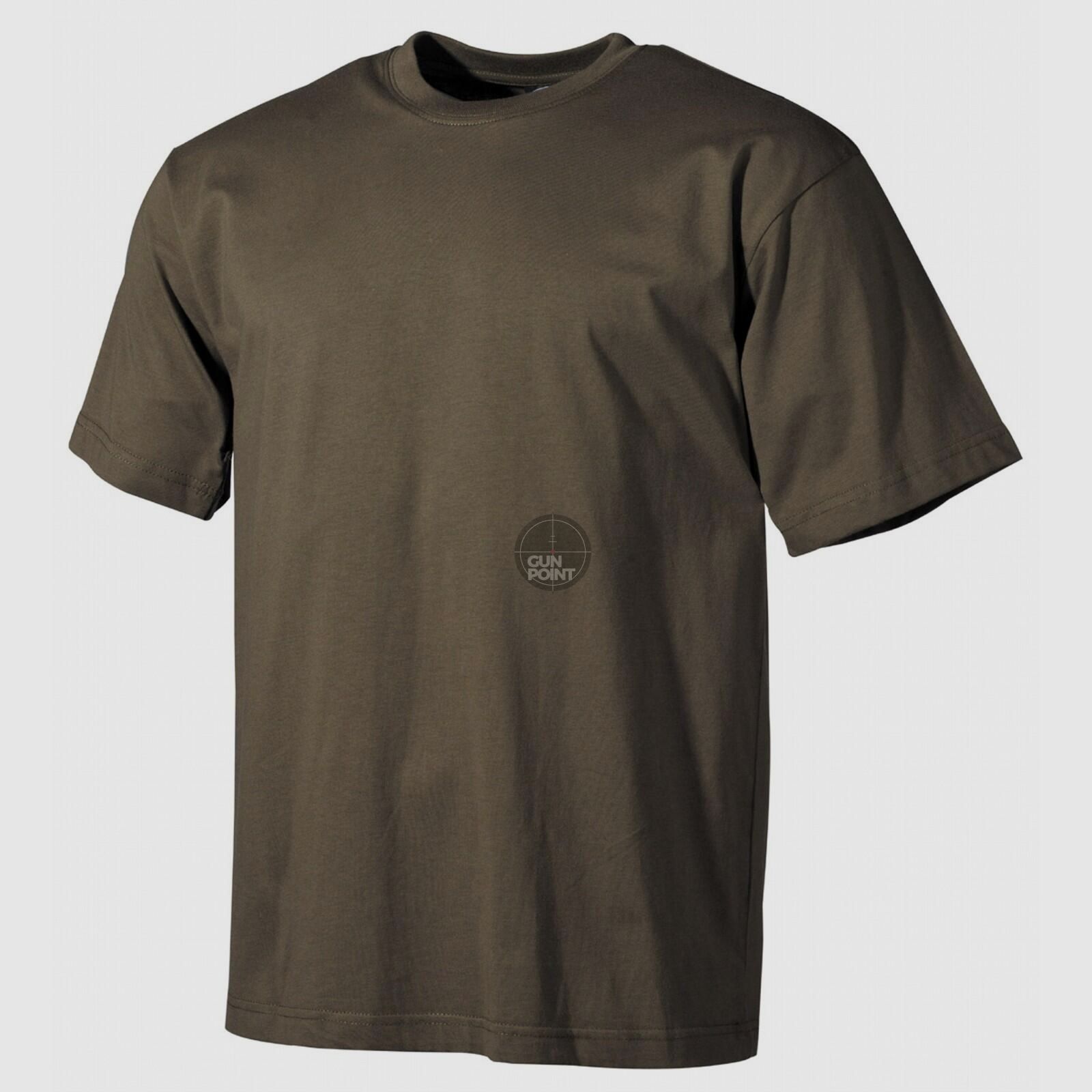 US T-Shirt, halbarm, oliv,170 g/m² - Größe: XL