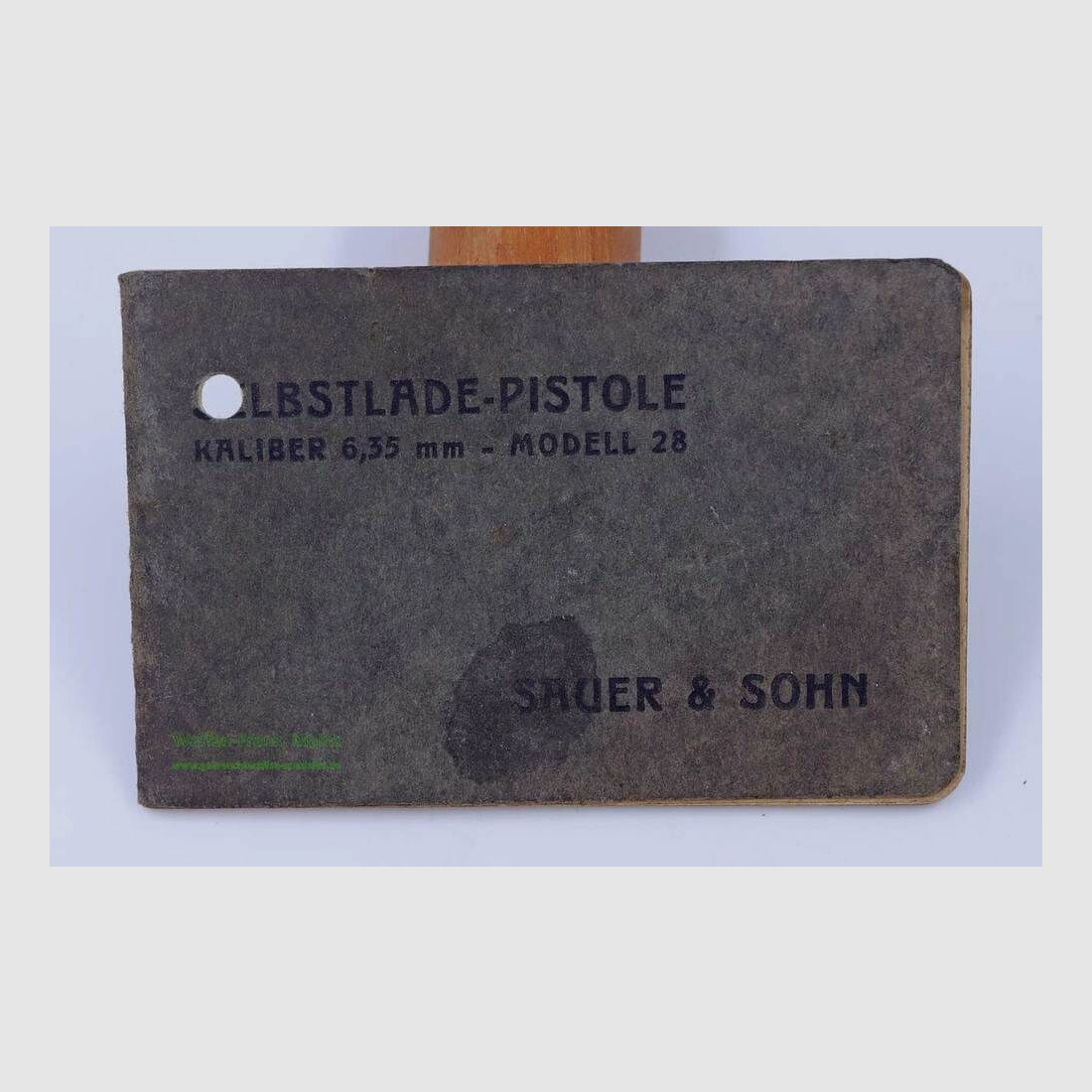 Sauer u. Sohn/Suhl Bedienungsanleitung, Original Modell 28, Kal. 6,35mm
