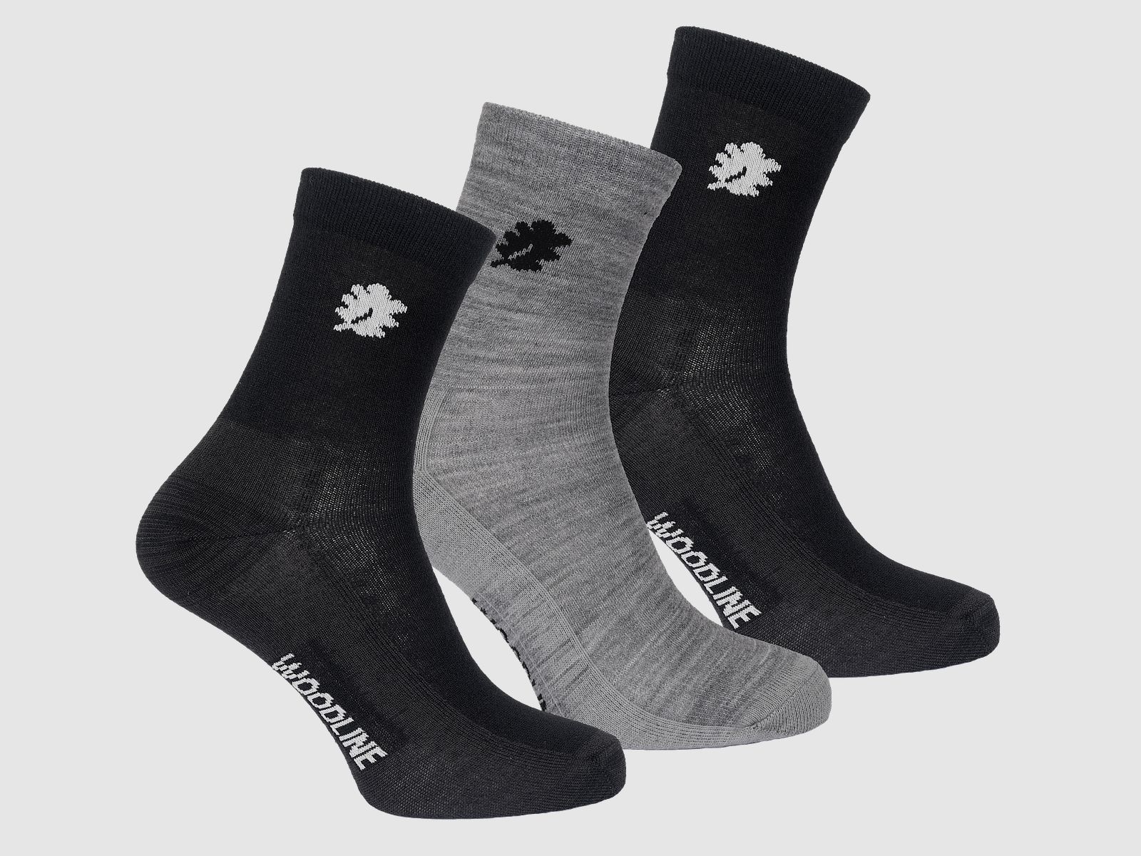 Woodline Liner Socken Merinowolle 3er-Pack 40-45
