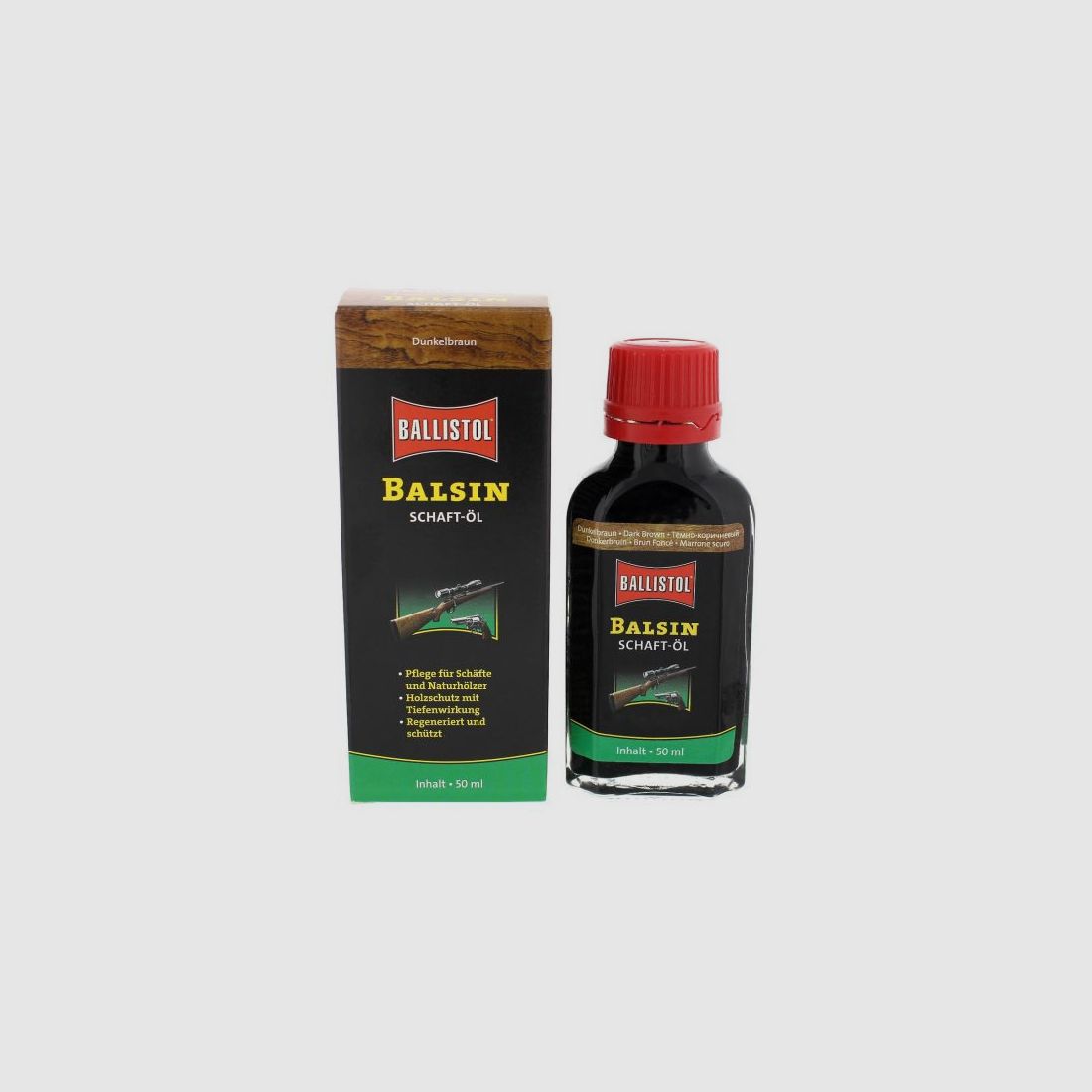 BALLISTOL BALSIN SCHAFTÖL 50 ML - DUNKELBRAUN
