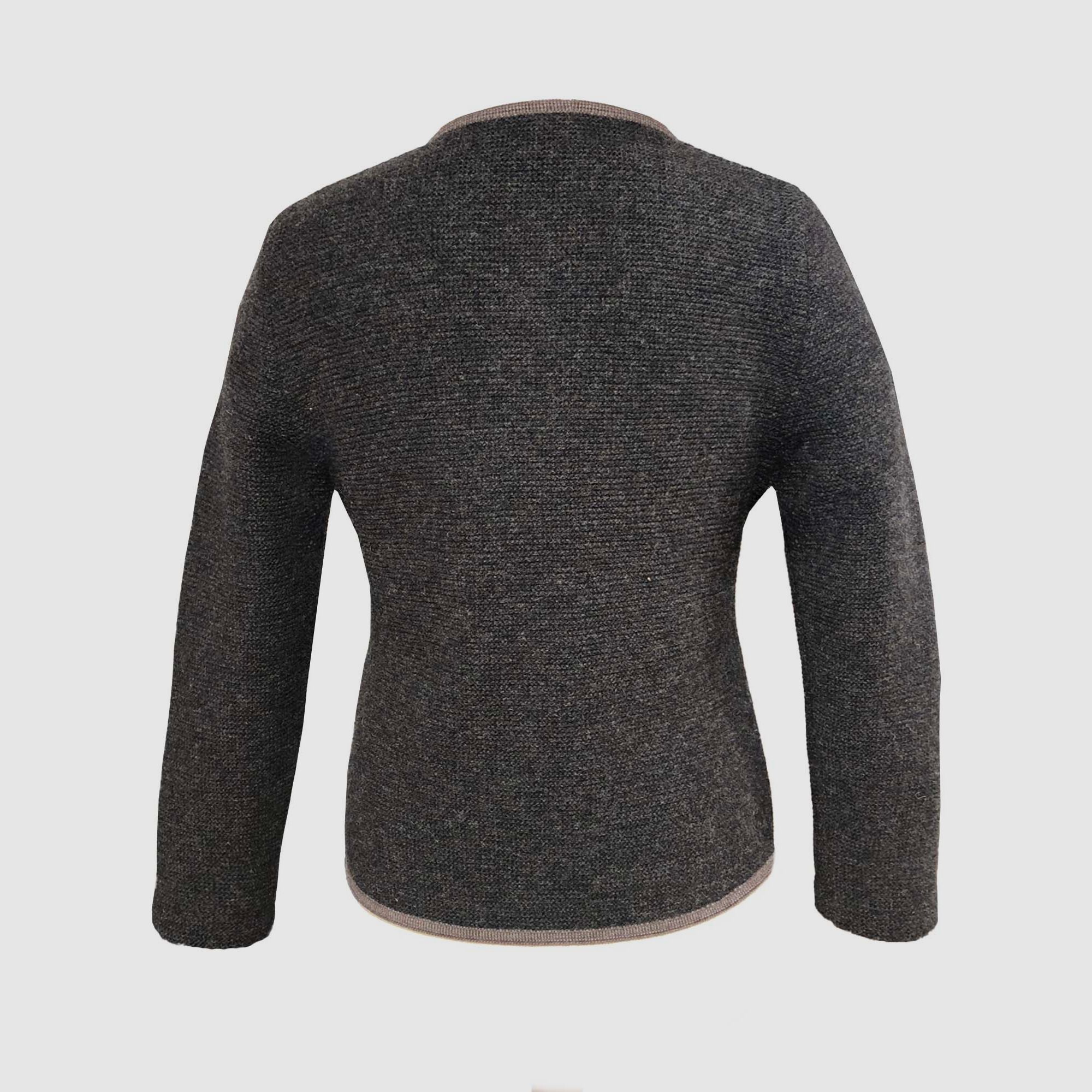 Cárdigan Trachten para hombre Litzlfelder marrón