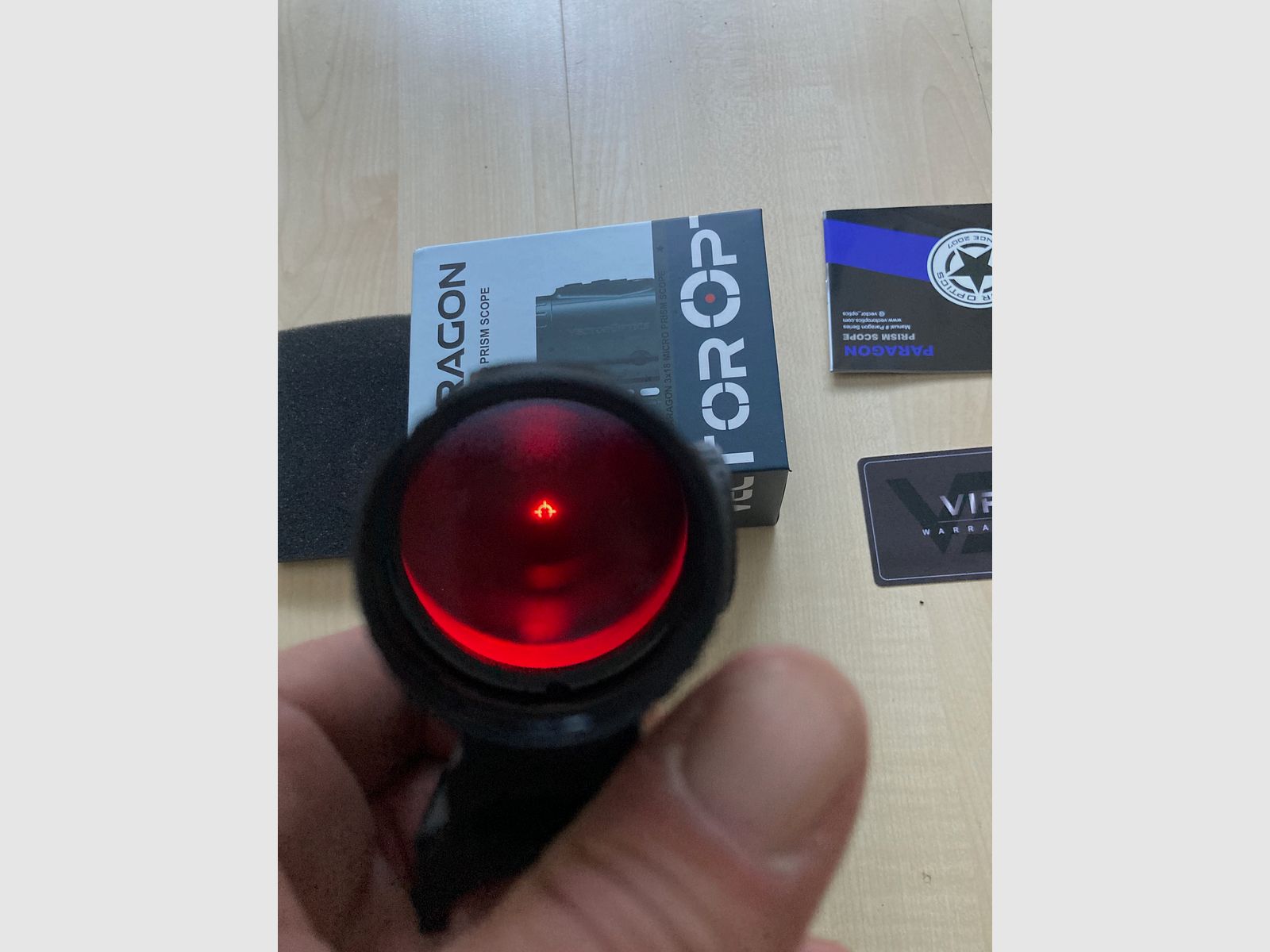 Óptica de punto rojo Vektor