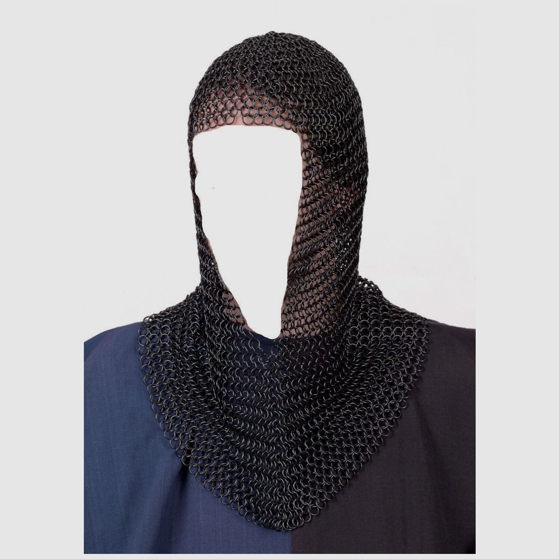 Chain hood blued with cutout