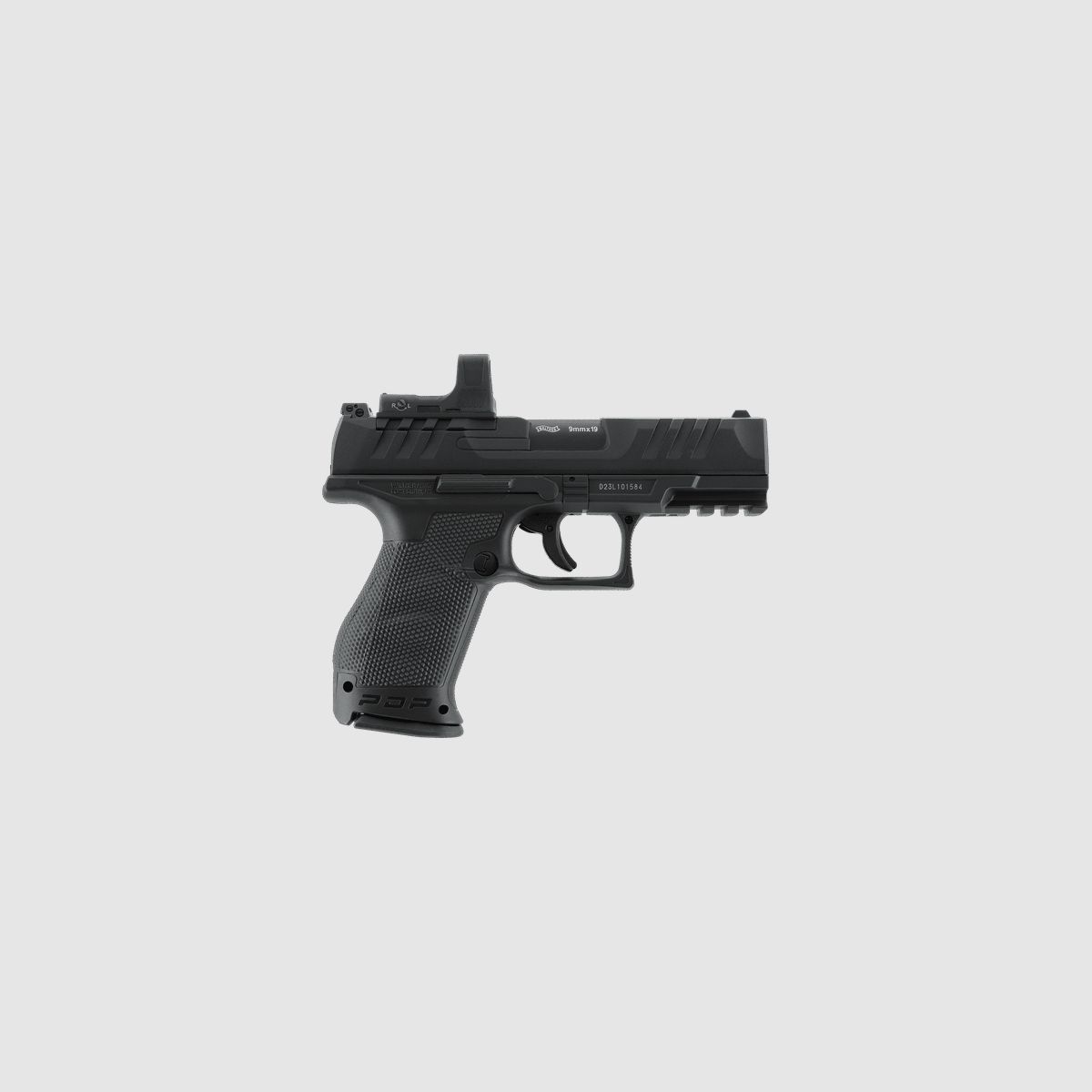 Walther PDP Compact 4" Set CO2 Airsoft Pistole OR in Schwarz | Umarex