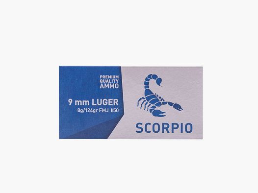 STV FMJ Scorpio 124grs 50 Schuss