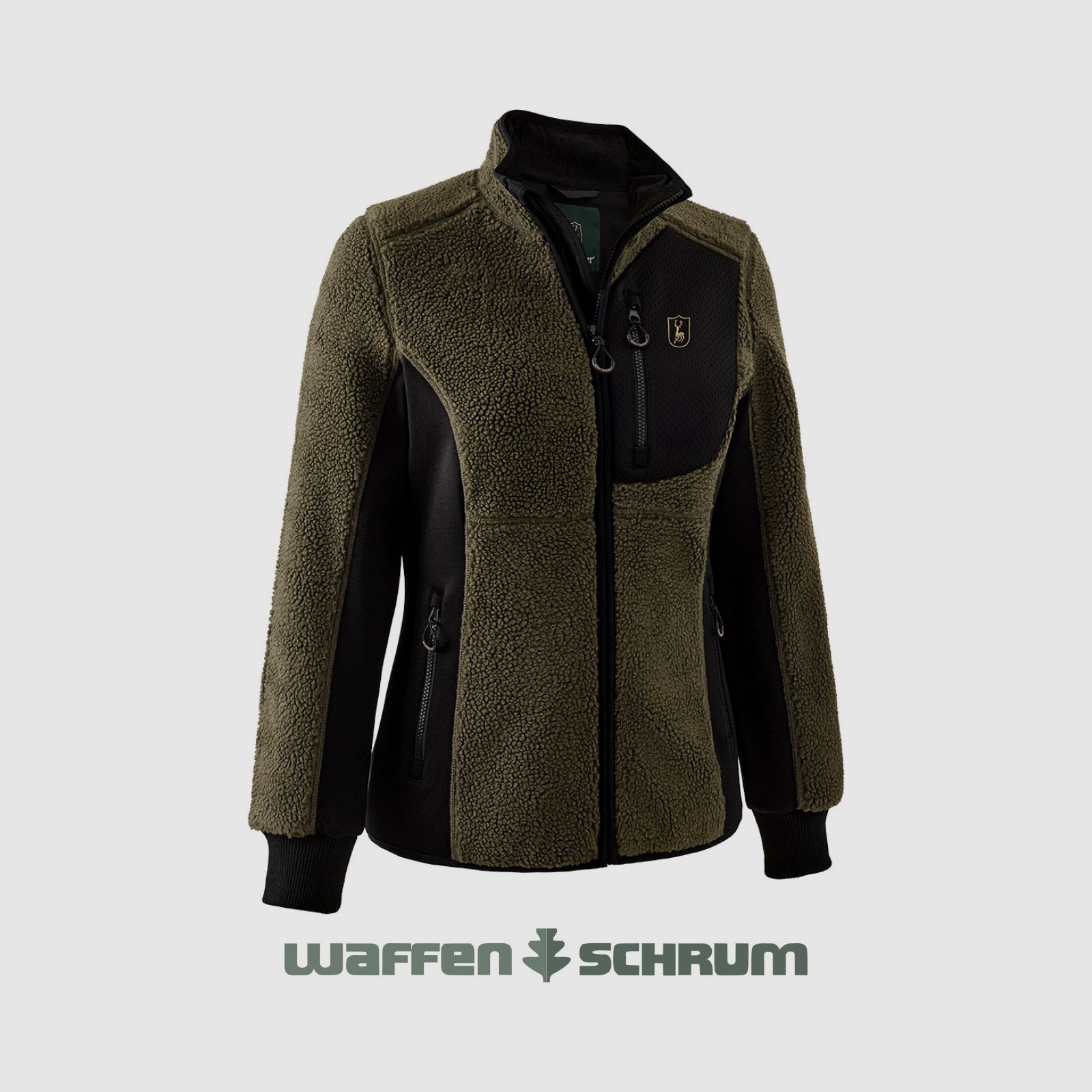 Veste en fausse fourrure Deerhunter Roja Adventure Green
